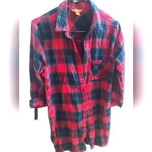 Joe Fresh long plaid top